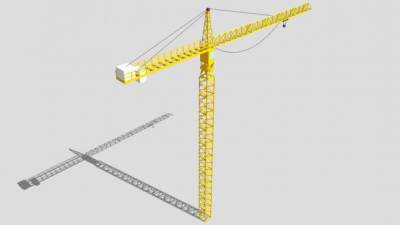 塔式起重机和吊车的SU模型_su模型下载 草图大师模型_SKP模型