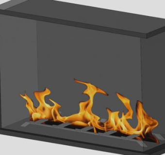 观火酒精壁炉SU模型下载_sketchup草图大师SKP模型