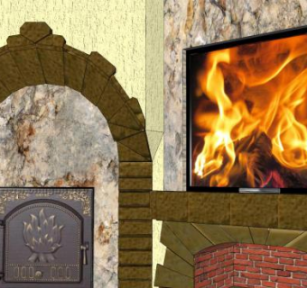 壁炉和澡堂SU模型下载_sketchup草图大师SKP模型