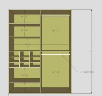 现代黄色衣柜SU模型下载_sketchup草图大师SKP模型