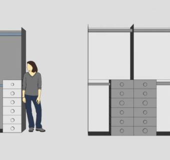 现代家居平开门衣柜SU模型下载_sketchup草图大师SKP模型