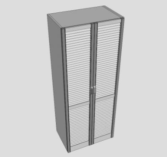 简约白色衣柜SU模型下载_sketchup草图大师SKP模型