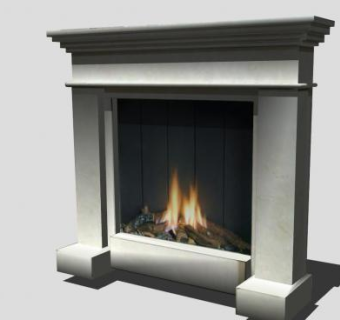 简易欧式壁炉SU模型下载_sketchup草图大师SKP模型