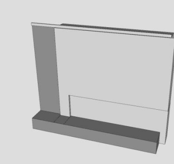 壁炉墙草图SU模型下载_sketchup草图大师SKP模型
