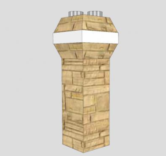 烟囱SU模型下载_sketchup草图大师SKP模型