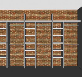 卧室板式衣柜橱柜SU模型下载_sketchup草图大师SKP模型