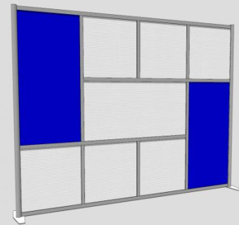 现代房间隔断墙SU模型下载_sketchup草图大师SKP模型
