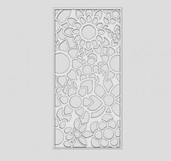 海星状装饰隔断SU模型下载_sketchup草图大师SKP模型