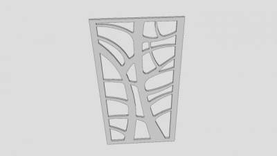 镂空装饰屏风隔断SU模型下载_sketchup草图大师SKP模型