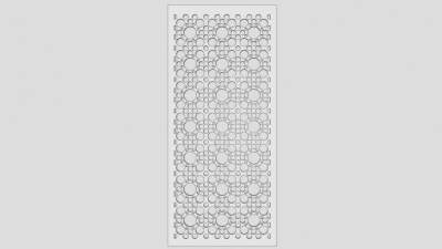气泡镂空隔断SU模型下载_sketchup草图大师SKP模型