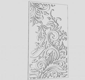 古典雕花装饰隔断SU模型下载_sketchup草图大师SKP模型