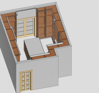 实木衣柜SU模型下载_sketchup草图大师SKP模型