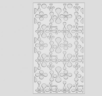 不规则装饰隔断SU模型下载_sketchup草图大师SKP模型