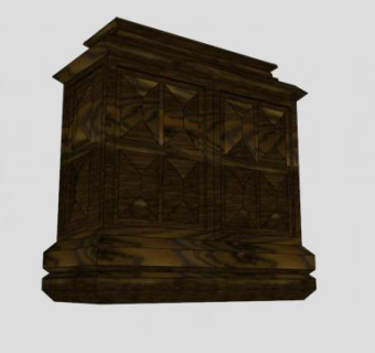 复古豪华衣柜SU模型下载_sketchup草图大师SKP模型