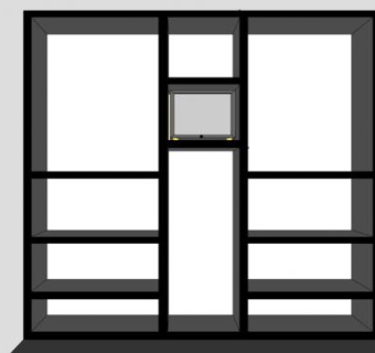 实木壁柜衣柜SU模型下载_sketchup草图大师SKP模型