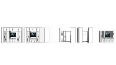 现代白色家具衣柜衣橱SU模型下载_sketchup草图大师SKP模型