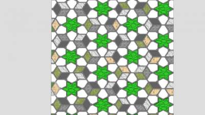 花斑星屏风隔断SU模型下载_sketchup草图大师SKP模型