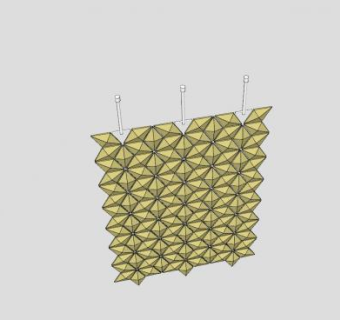 悬挂式卧房隔断SU模型下载_sketchup草图大师SKP模型