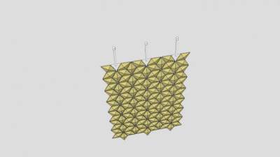 悬挂式卧房隔断SU模型下载_sketchup草图大师SKP模型