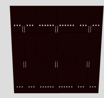实木小衣橱SU模型下载_sketchup草图大师SKP模型