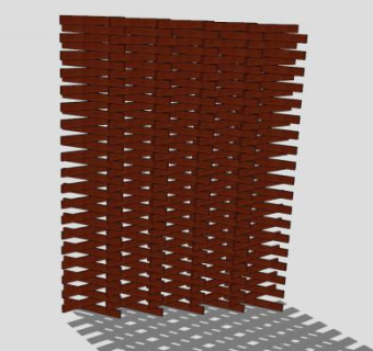 紫檀木屏风SU模型下载_sketchup草图大师SKP模型