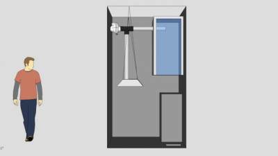 大型敞开衣柜SU模型下载_sketchup草图大师SKP模型