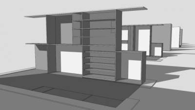 朱莉安娜衣橱SU模型下载_sketchup草图大师SKP模型