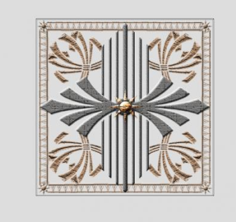 古典艺术玻璃隔断SU模型下载_sketchup草图大师SKP模型