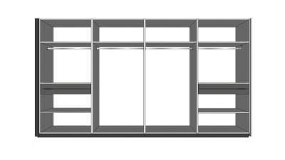 迈克敞开衣橱SU模型下载_sketchup草图大师SKP模型