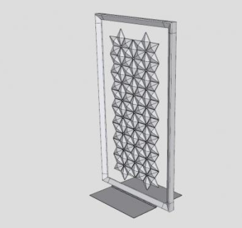 立地型隔断SU模型下载_sketchup草图大师SKP模型
