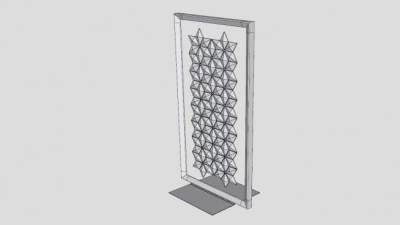 立地型隔断SU模型下载_sketchup草图大师SKP模型