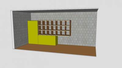 焊接间衣柜SU模型下载_sketchup草图大师SKP模型