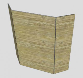 现代衣橱屏风SU模型下载_sketchup草图大师SKP模型