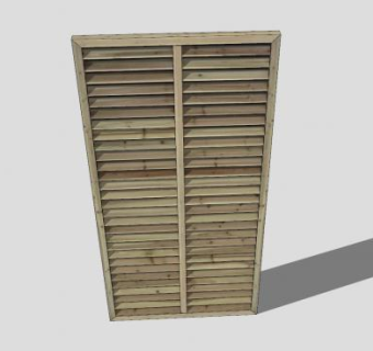 木帘屏风SU模型下载_sketchup草图大师SKP模型