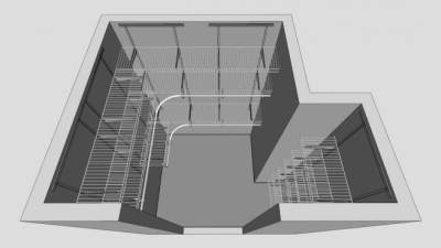 卧室壁柜衣橱SU模型下载_sketchup草图大师SKP模型