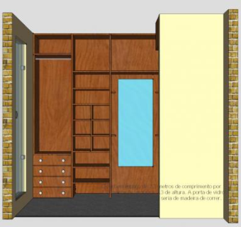 实木转角壁柜SU模型下载_sketchup草图大师SKP模型