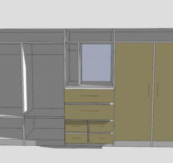 朱迪思衣柜SU模型下载_sketchup草图大师SKP模型