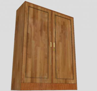 传统实木衣柜SU模型下载_sketchup草图大师SKP模型