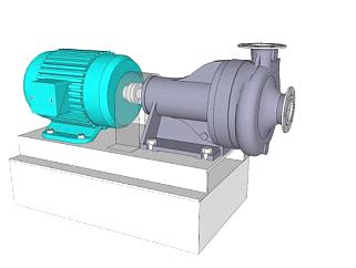 离心泵的SU模型设计_su模型下载 草图大师模型_SKP模型