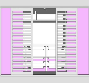 现代宜家衣柜SU模型下载_sketchup草图大师SKP模型