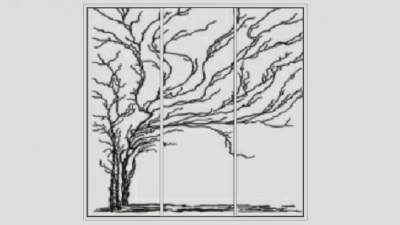 端景树枝衣柜SU模型下载_sketchup草图大师SKP模型