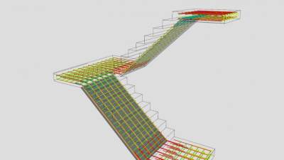 楼梯加固细节SU模型下载_sketchup草图大师SKP模型