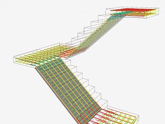 楼梯<em>加固</em>细节SU模型下载_sketchup草图大师SKP模型