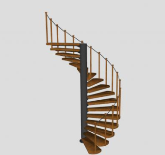 斯卡拉剧院旋转扶梯SU模型下载_sketchup草图大师SKP模型
