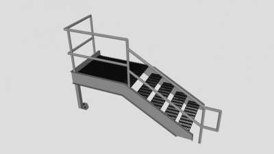 储罐区金属楼梯SU模型下载_sketchup草图大师SKP模型