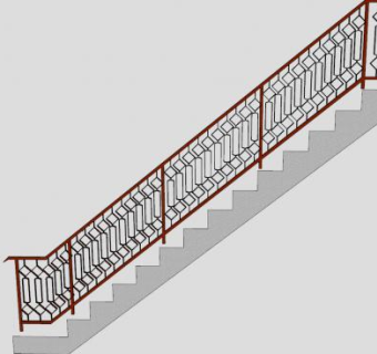 中式扶手SU模型下载_sketchup草图大师SKP模型
