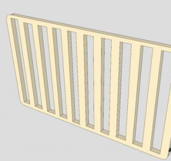 前门护栏SU模型下载_sketchup草图大师SKP模型