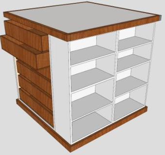 便携衣柜SU模型下载_sketchup草图大师SKP模型