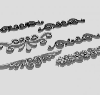 浮雕装饰SU模型下载_sketchup草图大师SKP模型