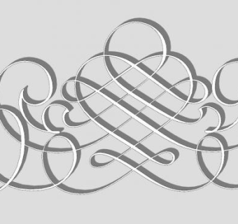 铸铁装饰图案SU模型下载_sketchup草图大师SKP模型